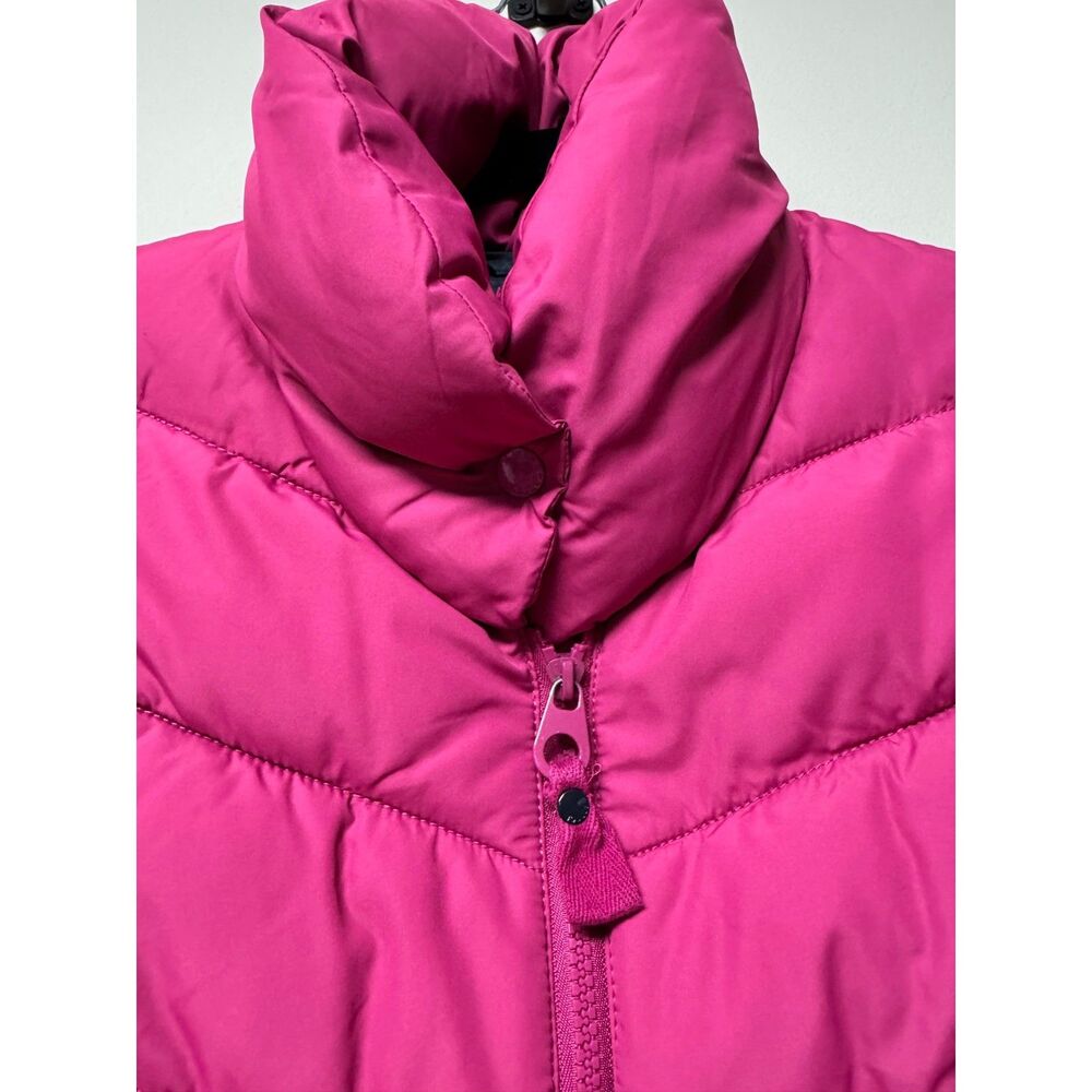 Joules Fuchsia High Neck Shawl Collar Puffer Vest, Pockets, Sz 4 View 2